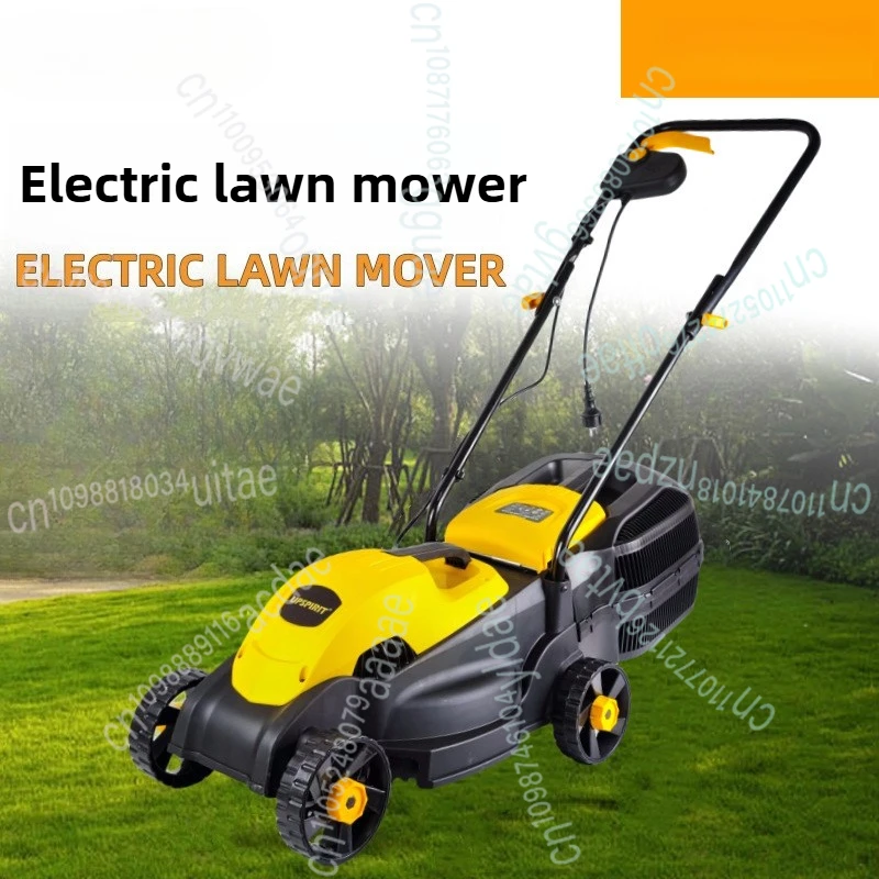 

Tool Electric Lawn Mower 220V High-power Lawn Mower Hand Push Household Lawn Mower Applicable Area: 100-1000M²