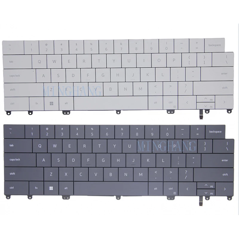 

M New for Dell XPS 13 9340 Keyboard US Backlit Black 02275J 2275J / White 0G4KWX G4KWX