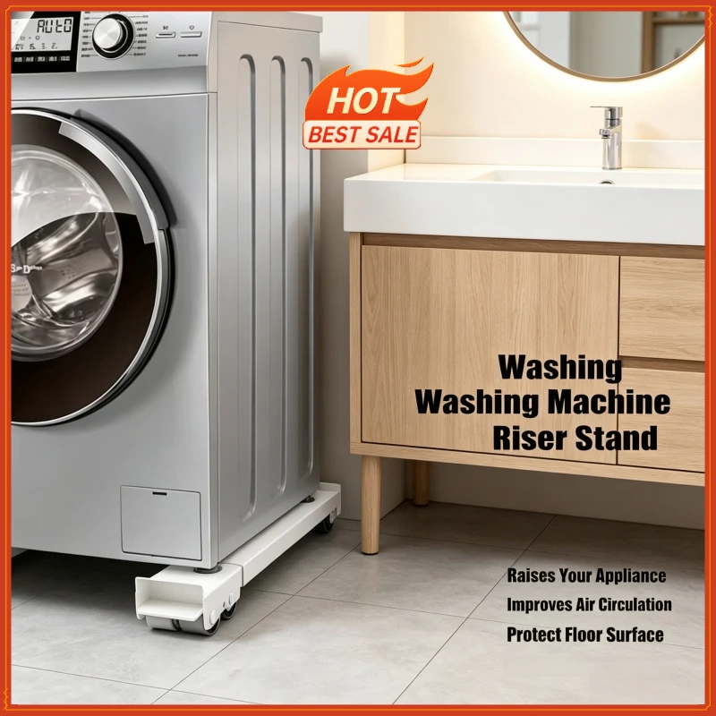 2PCS Set Refrigerator Washing Machine Base Holder 24 Universal Wheels Strong Load Adjustable Furniture Moving Tools