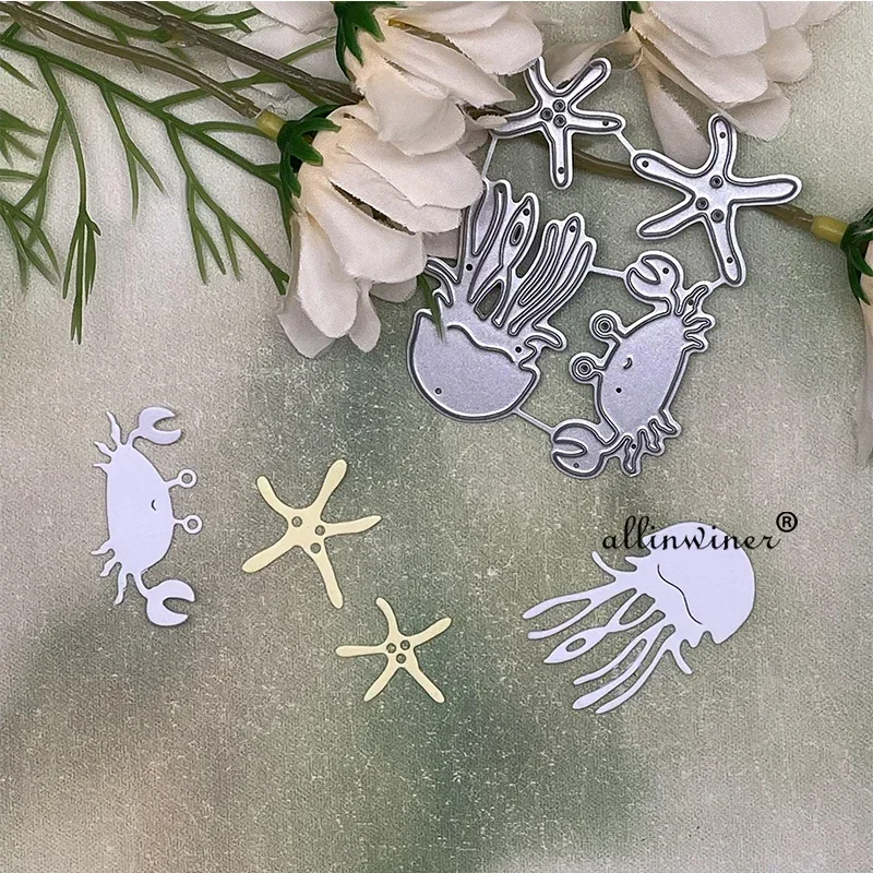 

Starfish Crab Octopus Metal Cutting Dies Stencils For DIY Scrapbooking Decorative Embossing Handcraft Die Cutting Template