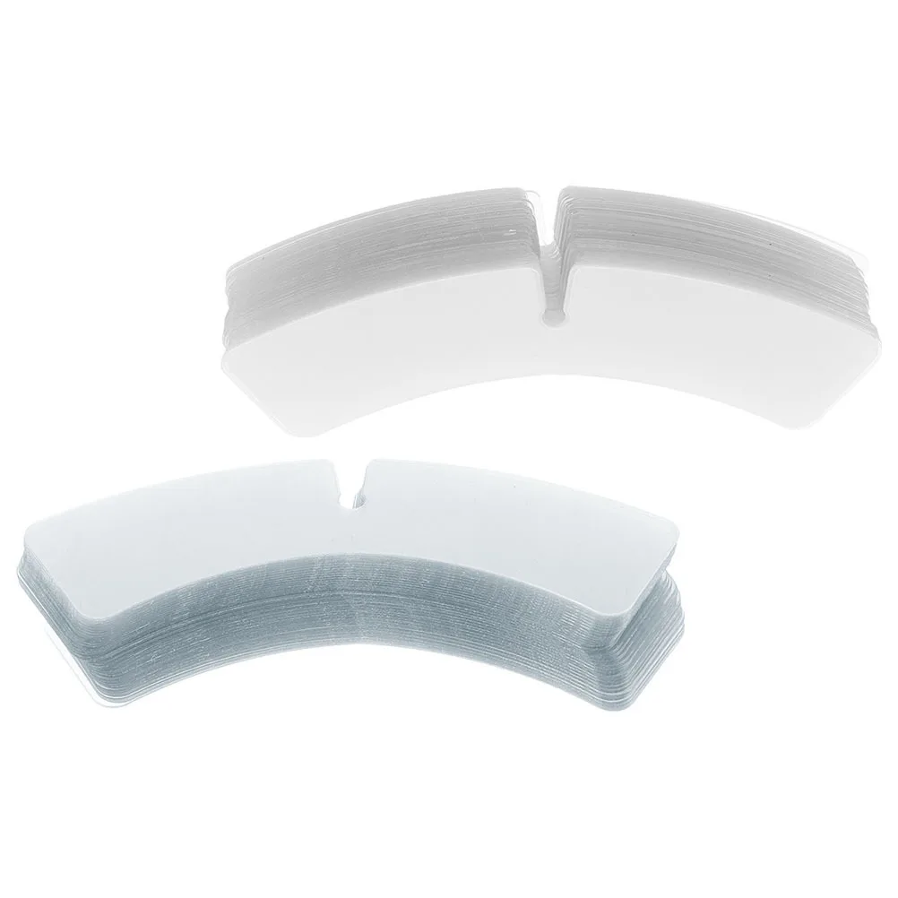 100 Uds. Soportes de cuello de camisa para hombres insertos de soporte de cuello de plástico blanco invisibles duraderos accesorios de la camisa de vestir de viaje