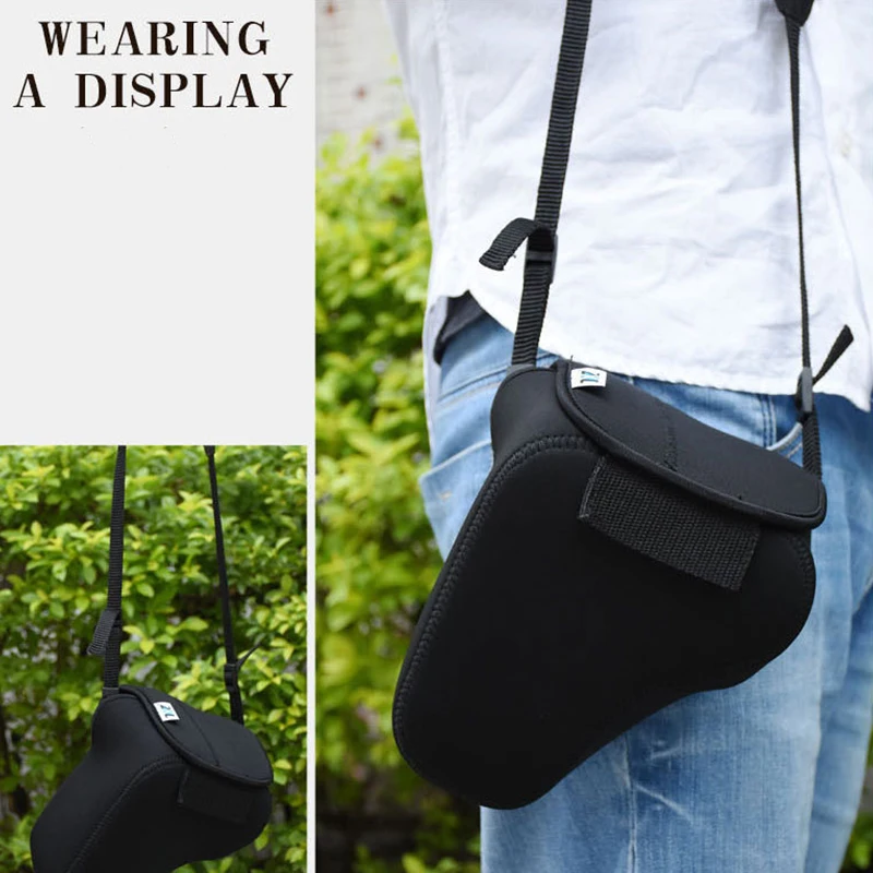 Camera inner bag protective sleeve, neoprene material lined with polyester fabric, breathable shockproof splash waterproof view 4