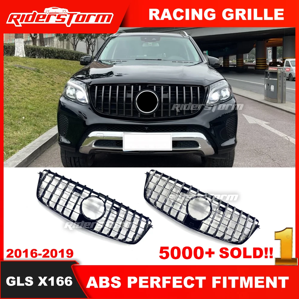 

2016-2019 GT style grille For GLS class X166 GT Grille for mercede GLS class GLS300 GLS350 front grille of SUV Auto front grille