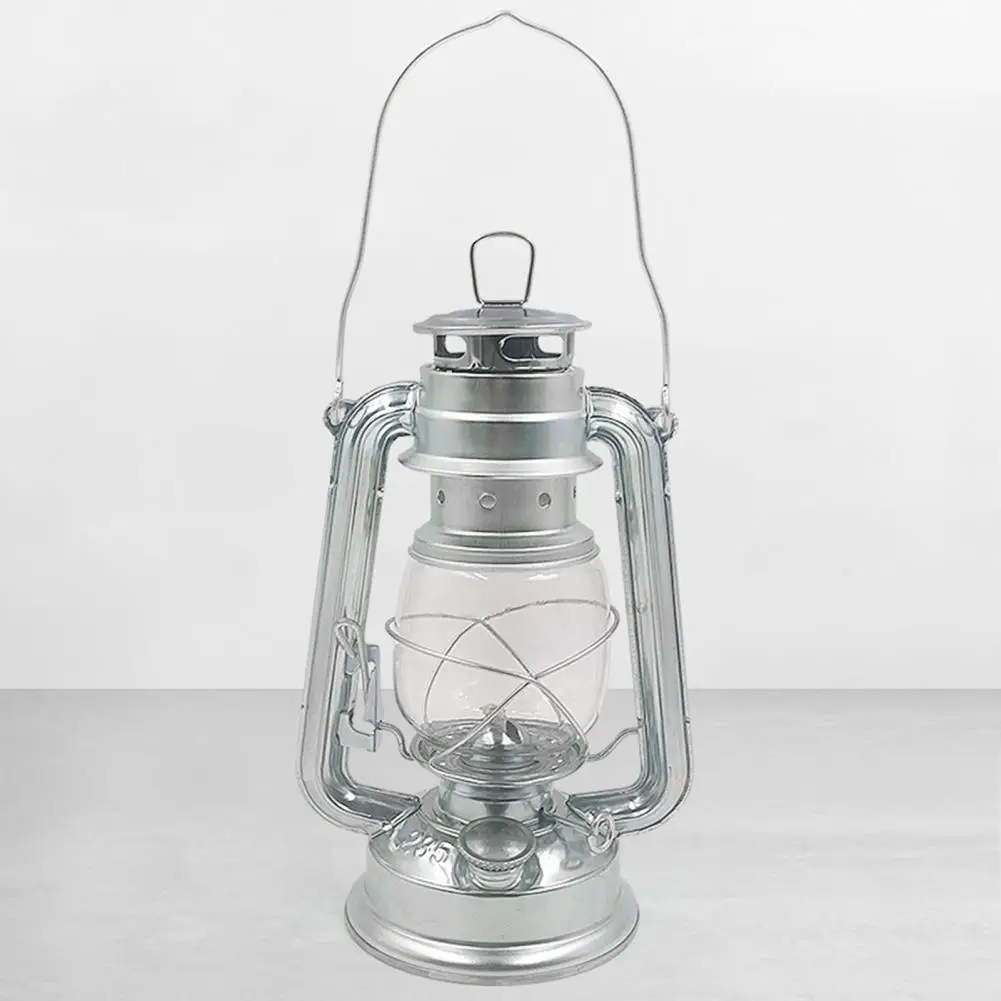 Kerosene Lamp  Practical with Handle Easy to Refill  Vintage Style Flickering Flame Handheld Lamp for Yard