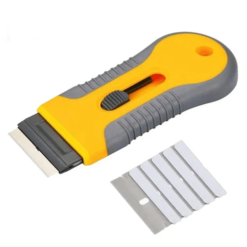 

Glass Ceramic Hob Scraper Knife Cleaner 1 blade Replacement Cleaning for Scraping Labels Decals Stickers Caulk Blade