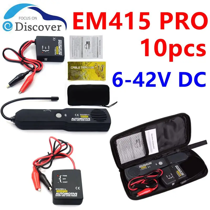 10pcs EM415PRO Cable Tracker Automotive Short Open Wire Finder Universal 6-42V DC Identify Trace Short Circuit Wire