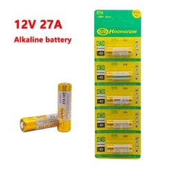 5 sztuk 27A 12V bateria alkaliczna do dzwonka walkman Alarm samochodowy pilot zdalnego sterowania A27 27A G27A MN27 MS27 GP27 V27GA ALK27A sucha bateria