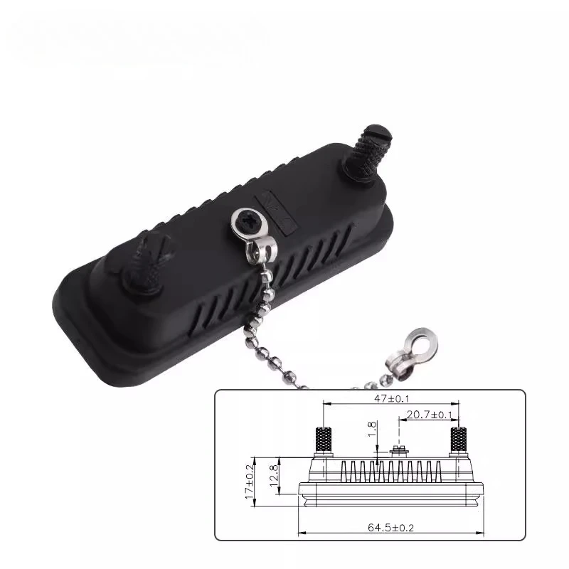 

Waterproof connector DB9 DB15 DB25 DB37 dust cover D-SUB male and female seat IP67 waterproof cover
