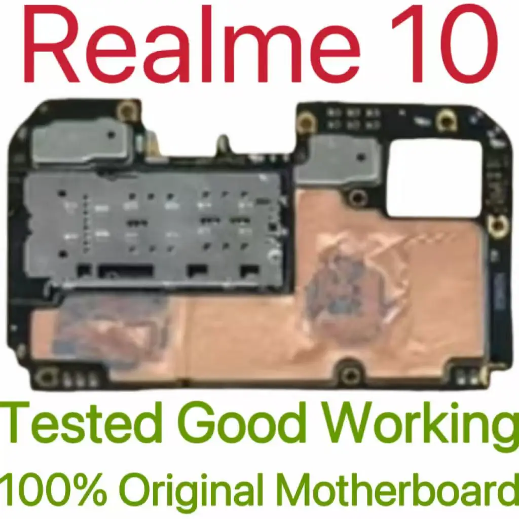 Global Version Original Unlocked Motherboard for Realme 10 Tested Circuit Plate Main Logic Board for Realme 10