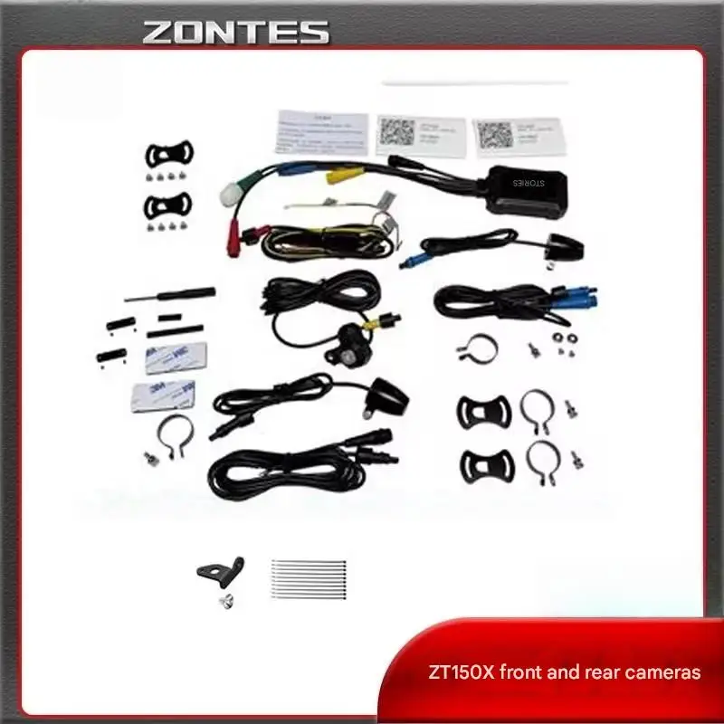 Front Rear Dual Camera Motorcycle Dash Cam Fixing Bracket Fit For ZONTES 150X