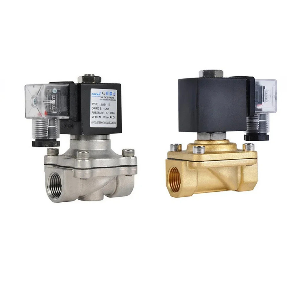 Normally Closed Stainless Steel Brass Water Gas Solenoid Valve