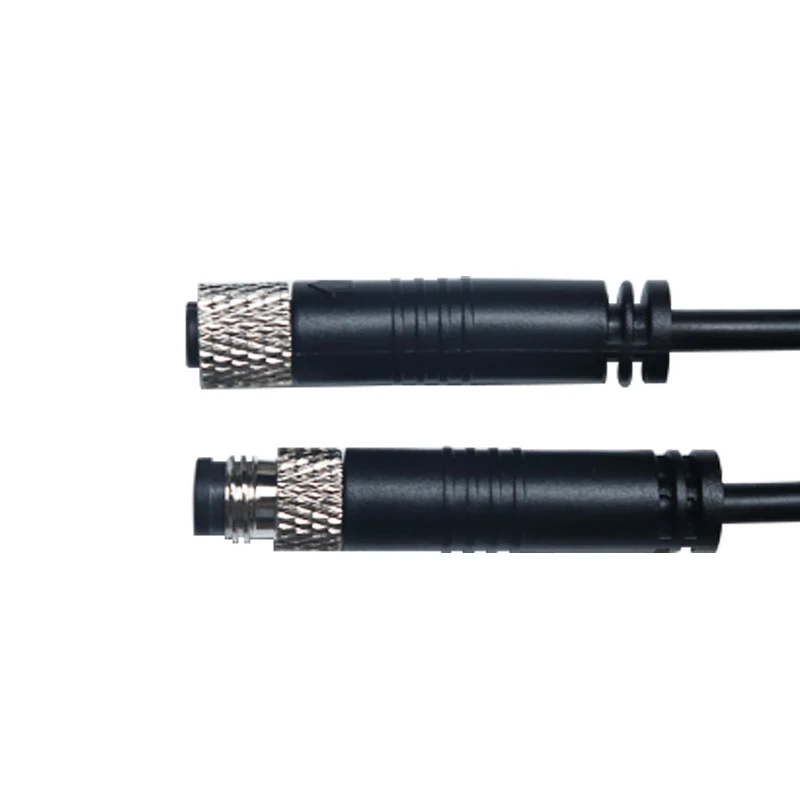Waterproof M8 Male Female Aviation Plug Socket Straight Circular Connector 3pin 4pin 5pin 6pin Sensor Electrical Power Cable