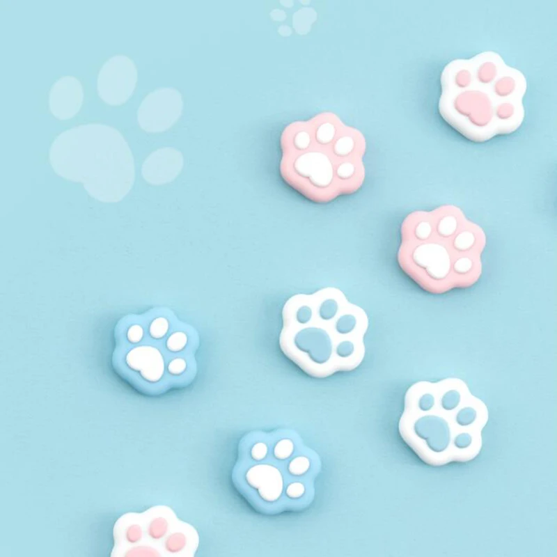 Zwierzęta silikonowy uchwyt na kciuki czapka Joystick etui na Sony PS5 PS4 PS3 Xbox One/360 Slim seria X/S przełącznik Pro Protector Case