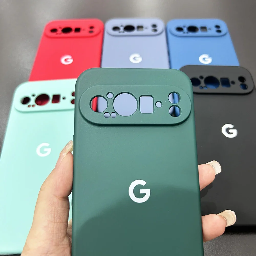 حافظة لهاتف جوجل بيكسل 10 9 9a 8 8Pro 8a 7 7Pro 7a غطاء سيليكون سائل لهاتف بيكسل 9ProXL 6 6Pro 6a 5 5a غطاء عادي مقاوم للصدمات #2