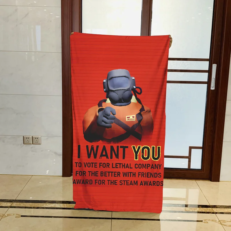 

Lethal Company LethalCompany Bath Towels Cartoon Game Printed Swimming Beach Towels Soft Absorbent Washcloth For Kids Adults