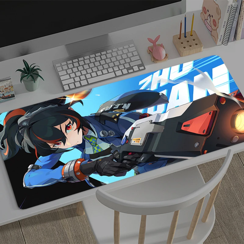 

Large Mouse pad Zenless Zone Zero Zhu Yuan game player keyboard pad non-slip office study desk mat floor mat PC carpet Mousepad