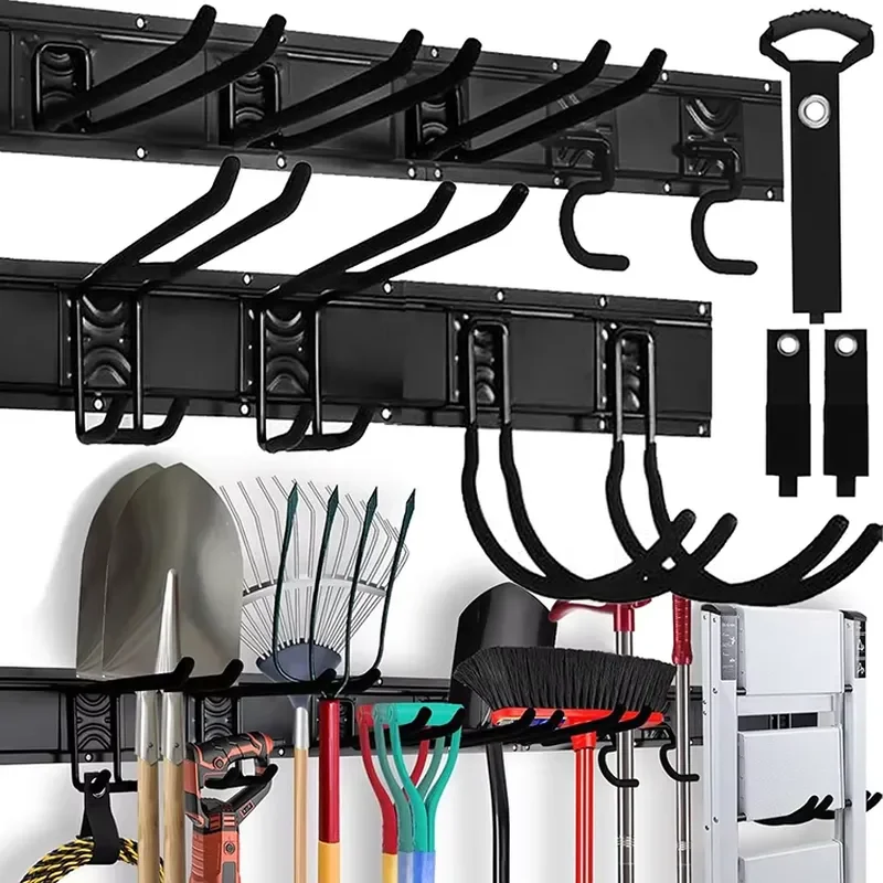 for   300 Lb Capacity Heavy Duty Garage Storage Tool Organizer with Adjustable Hook Wall Mounted Tool Rack  Garage