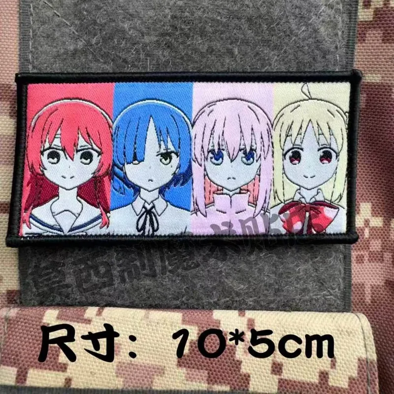 Bocchi The Rock! Tin Button Badge Hitori Gotoh Seika Ijichi Ryo Yamada Ikuyo Kita Chest Woven Patch School Backpack Accessory