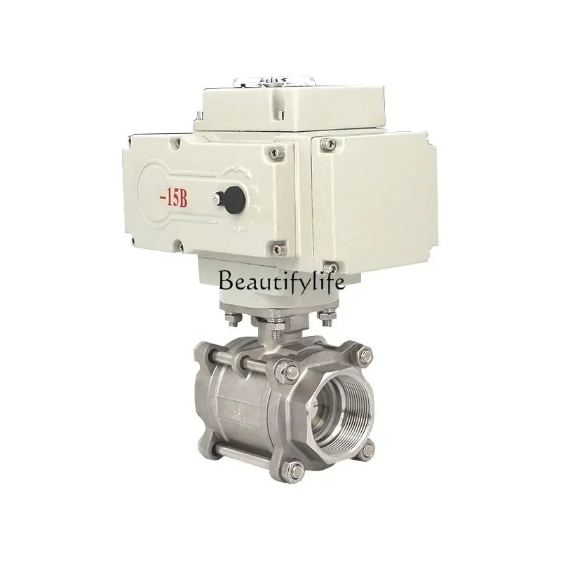 Electric ball valve wire port thread buckle explosion-proof cut-off regulating valve Q911F-16P