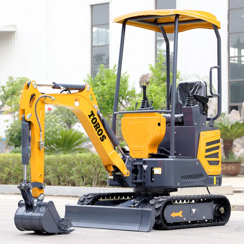 Customize small excavator agricultural trenching and soil plowing 1.2t 1.8ton 3tons track extendable 1ton hydraulic excavator