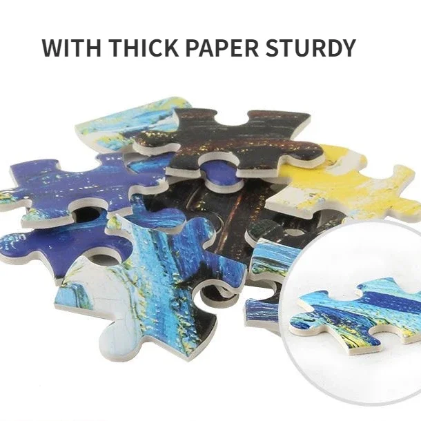 75*50 سنتيمتر 1000 قطعة لغز صعب الكبار العالم الشهير اللوحة لغز المشهد الإجهاد الإغاثة التعليم لغز اللعب #5