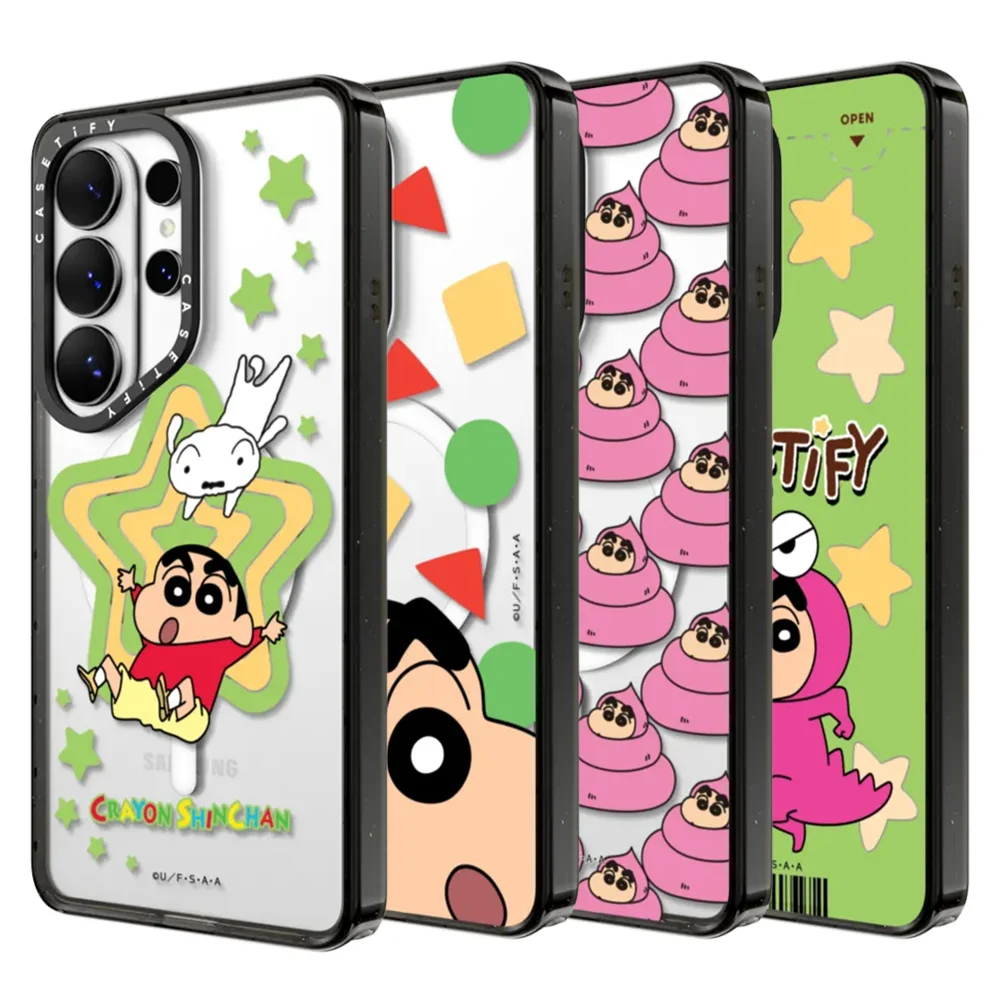 CASETiFY Crayon Shin-chan Cartoon Series Magnetic Drop-proof Case for Samsung Galaxy S23 S24 S25 S26+ Ultra Plus Protect Cover
