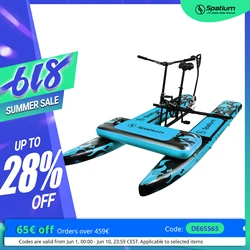 Spatium Sup Water Bike Inflatable Pedal Boat 2.0 Inflatable Pedal Kayak Water Bikes for Lake More Stable and Easy to Drive
