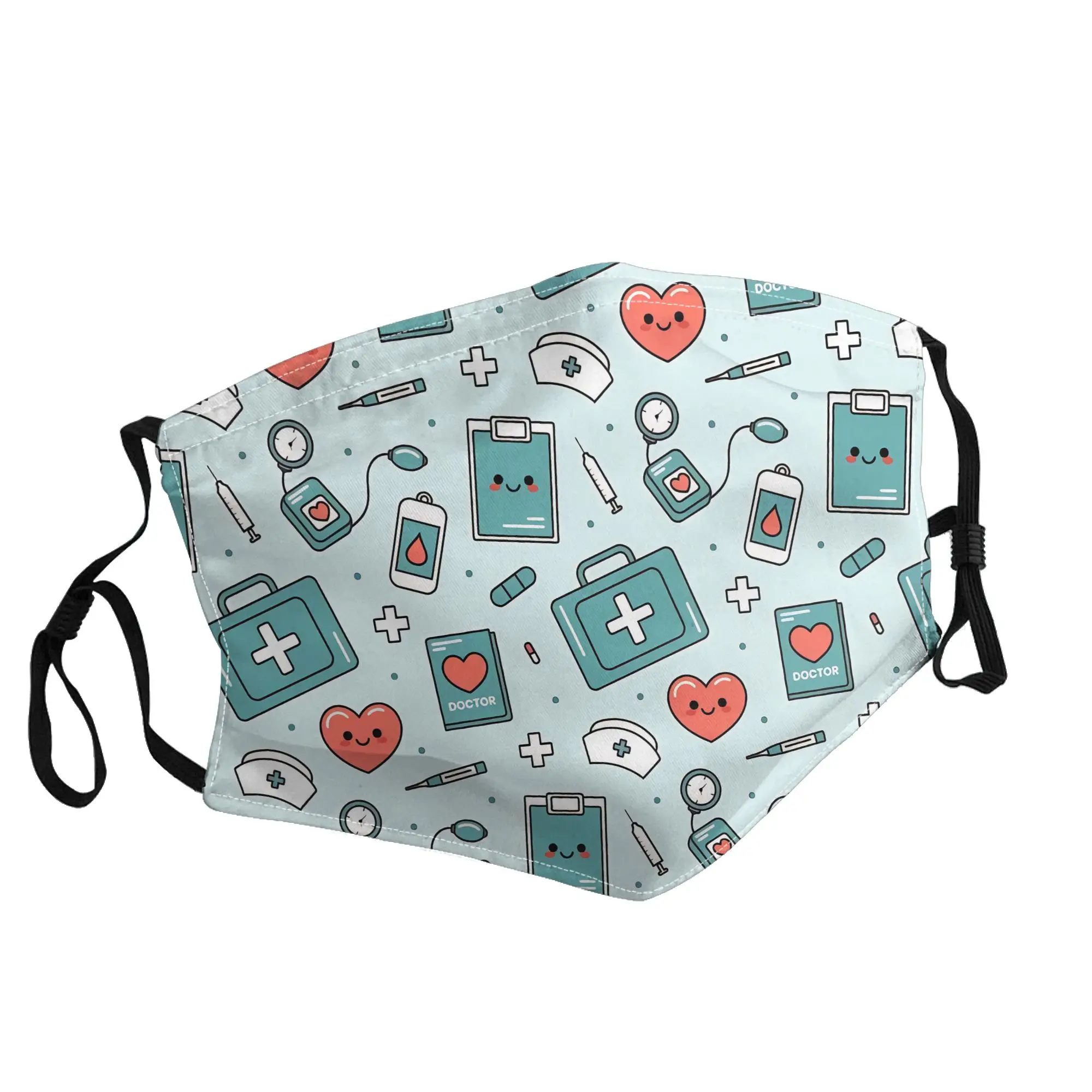 

Медицинская маска для медсестер и врачей, унисекс, для улицы, модная, с принтом