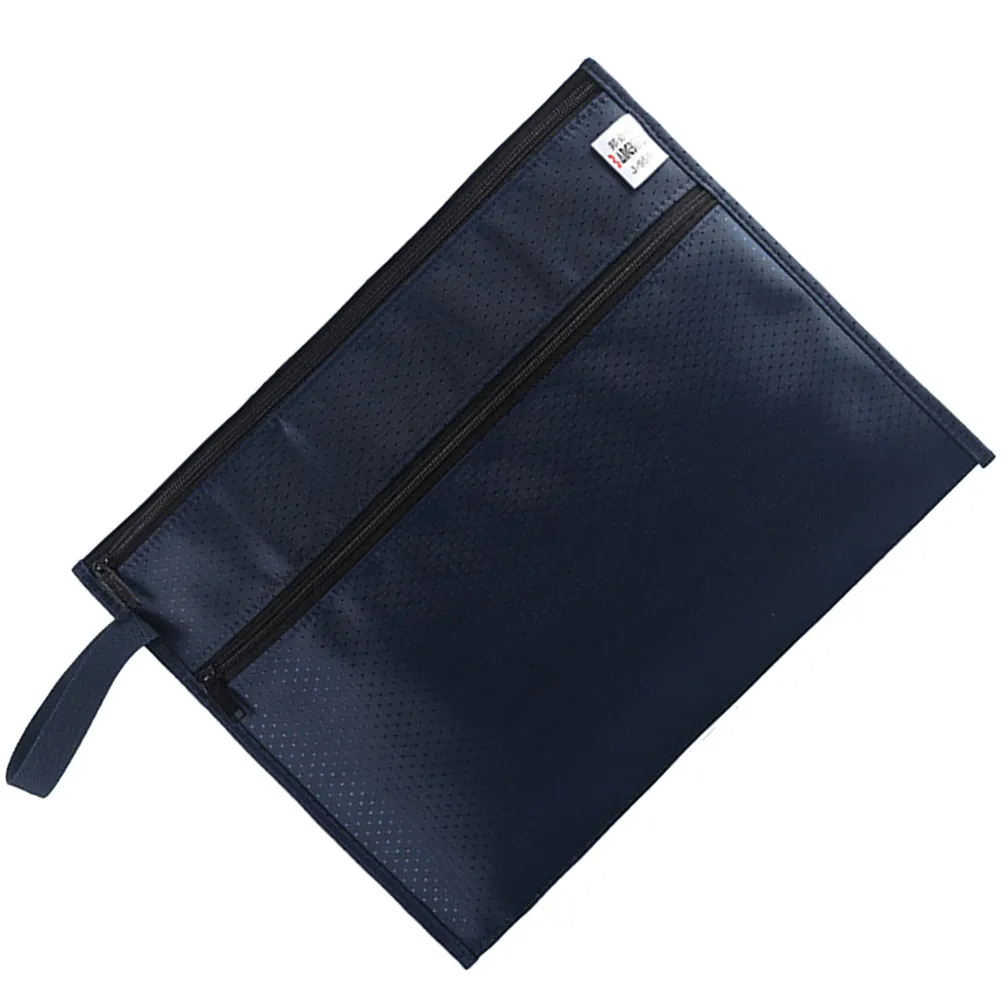 

Zipper File Bag Oxford Cloth Large Capacity Document Storage Folder Office Travel Document Organizer Portable File Folder