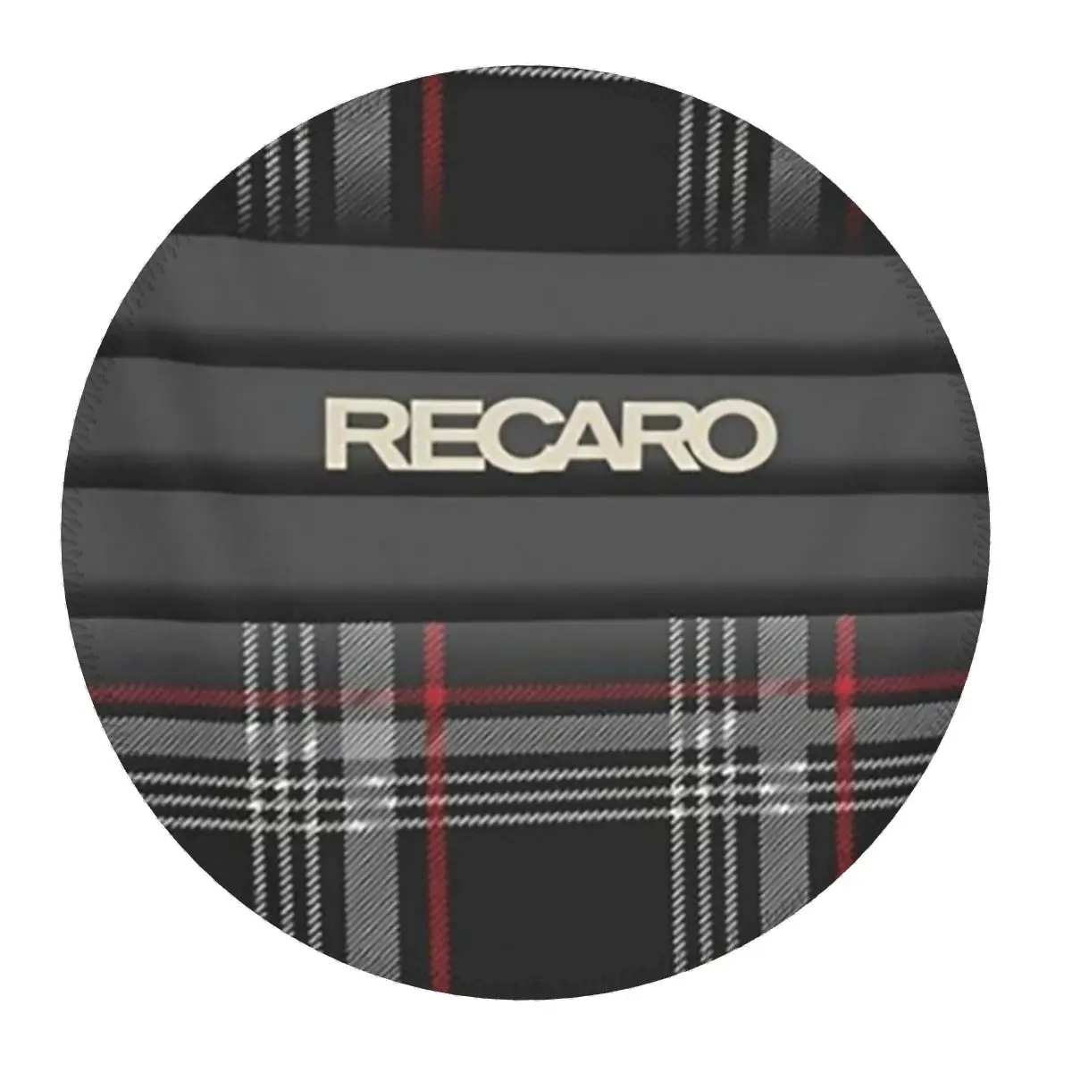

Круглый коврик для мыши Recaros с тартановым узором, коврик для клавиатуры и мыши, игровой коврик для ноутбука, коврик для офисного стола