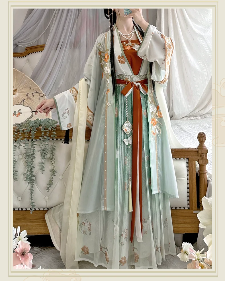 The Original Five-Piece Set of Song-Made Hanfu Women's Clothing