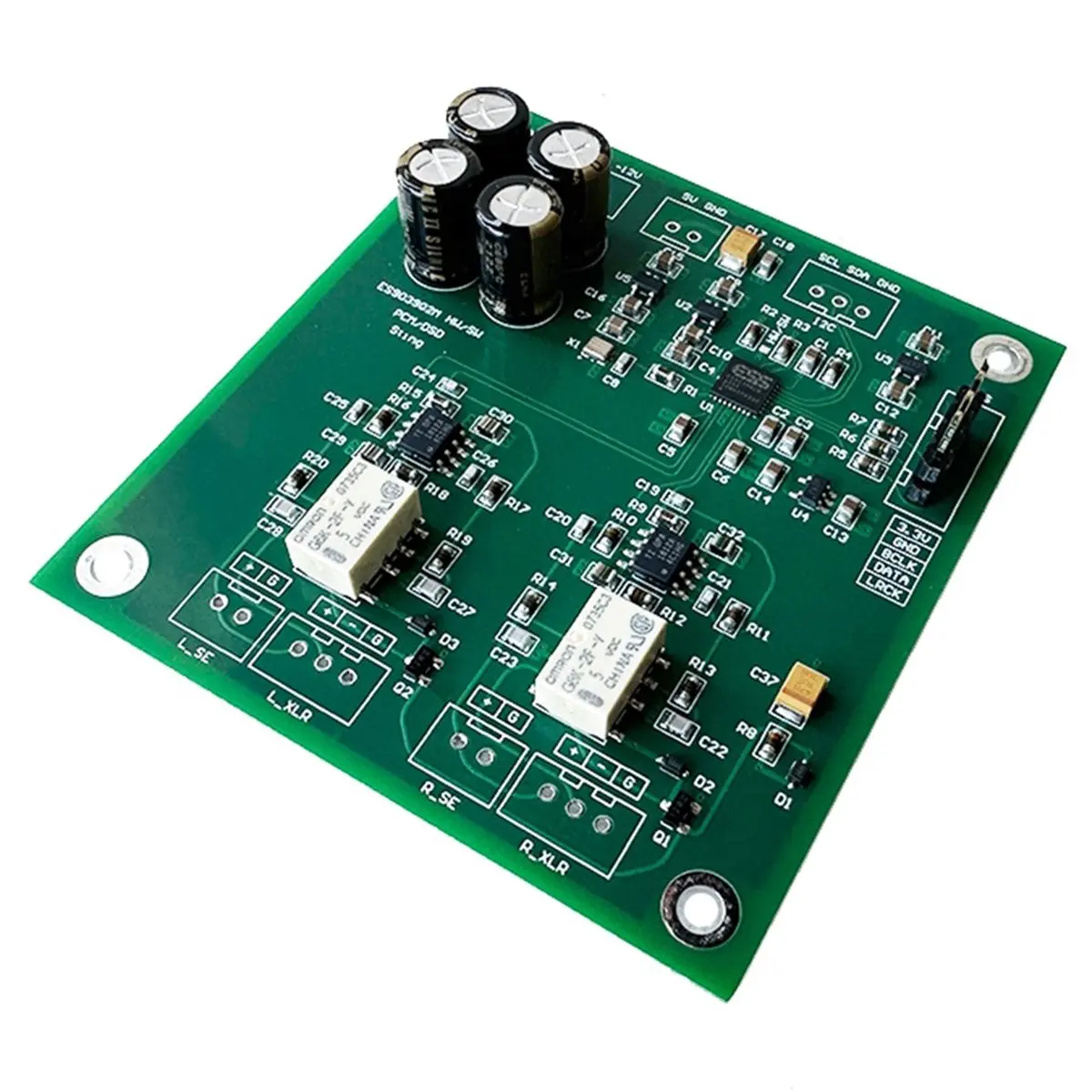 ES9039q2m+Opa1612 Board I2S Input Soft Control Interface Supports Single-Ended and Balanced Output