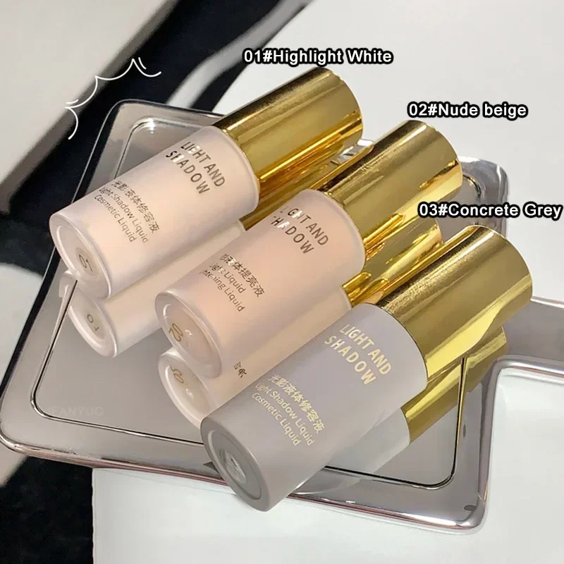 Hal allor Liquid Highlighter Contour ing Stick natürliche graue 3D-Nase Schatten Creme matte Bronzer Kontur Stift Kosmetik für Gesicht Brig