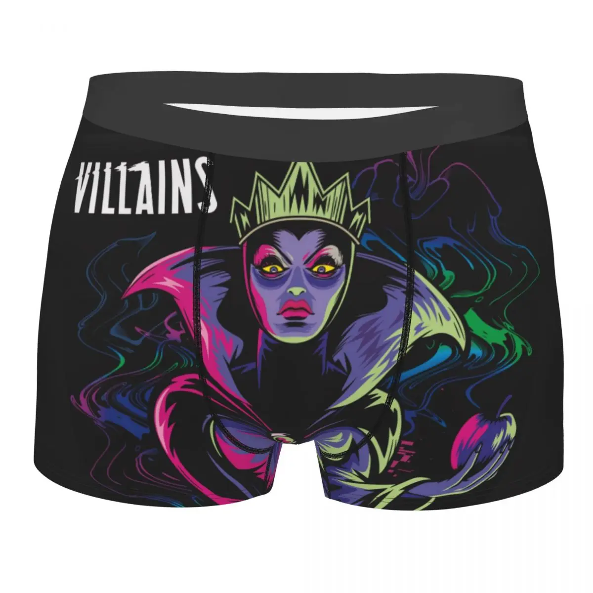 

Пользовательские шорты-боксеры с героями мультфильмов «Малефисента» для Homme, нижнее белье с 3D принтом, трусы, дышащие трусы