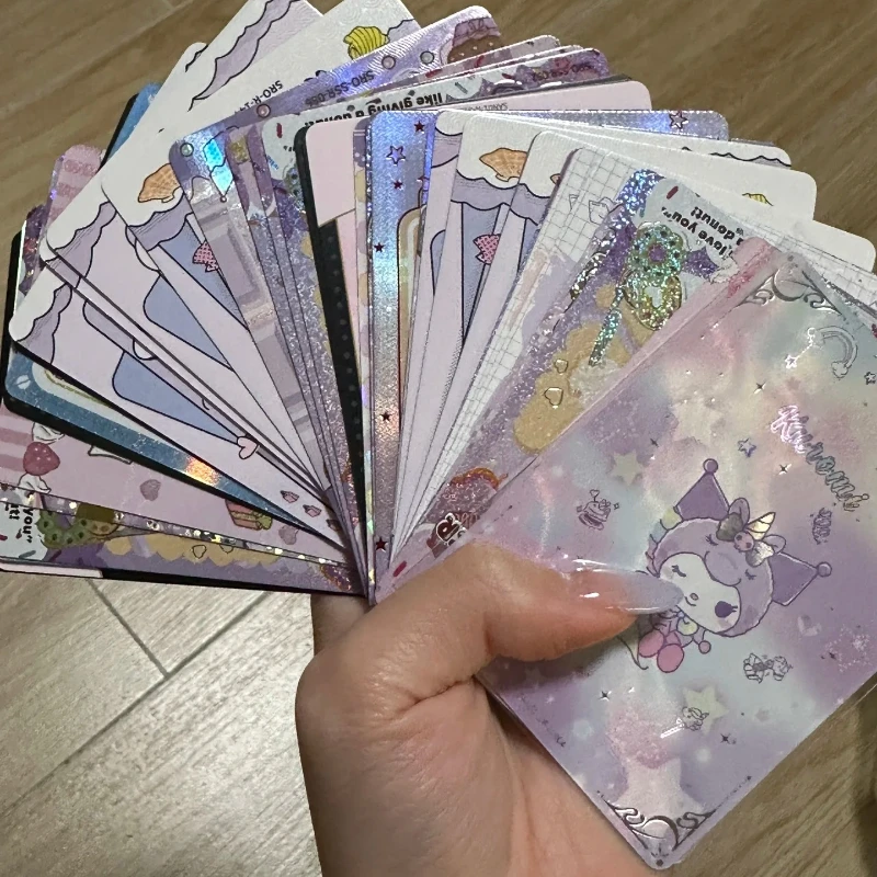 KAYOU ของแท้ซานริโอซีรีส์การ์ดอะนิเมะซินนามอนโรล คุโรมิ มายเมโลดี้สาวน่ารักของเล่นของขวัญวันเกิดคอลเลกชันการ์ด