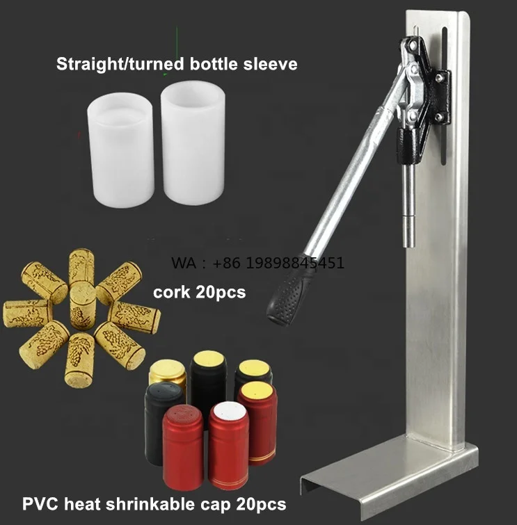 Wine Bottle Cork Hand Press Inserting Manual Stainless Steel Corkers Wine Corking Capping Tool Brewed