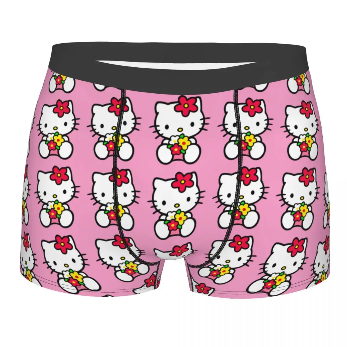 Custom Hello Kitty Boxers Shorts Mens Briefs Underwear Cool Underpants