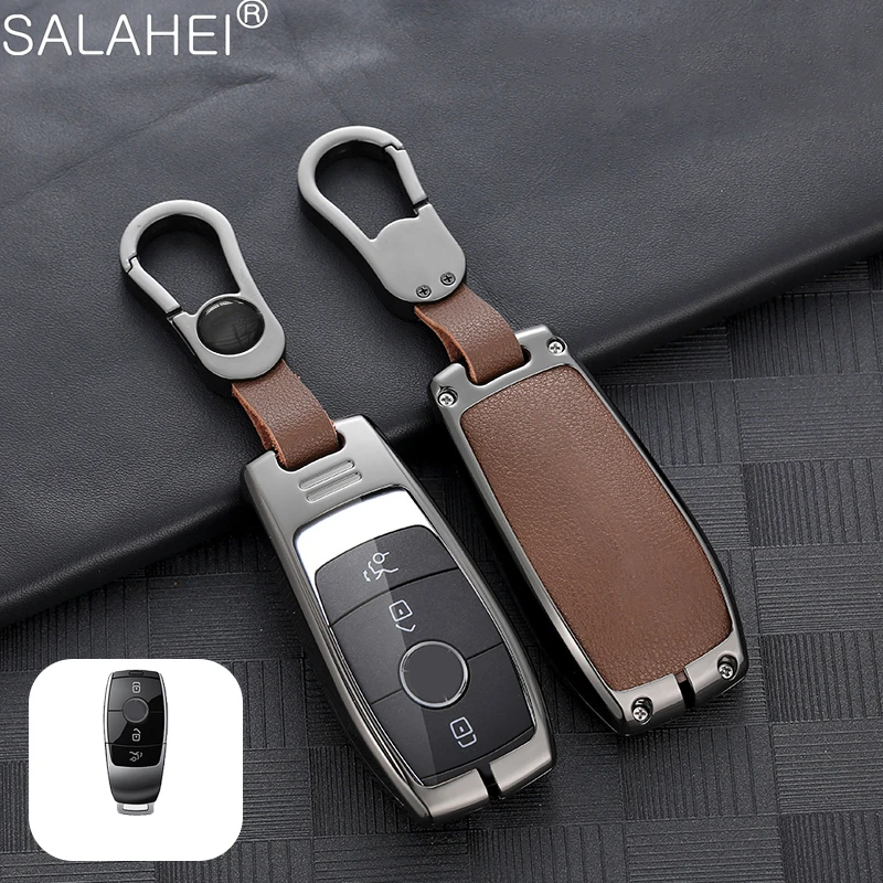 Keychain Leather Fashion Car Key Case Cover Shell For Mercedes Benz A C E S G GLS CLA Class W213 W203 W211 W205 W177X167 W204