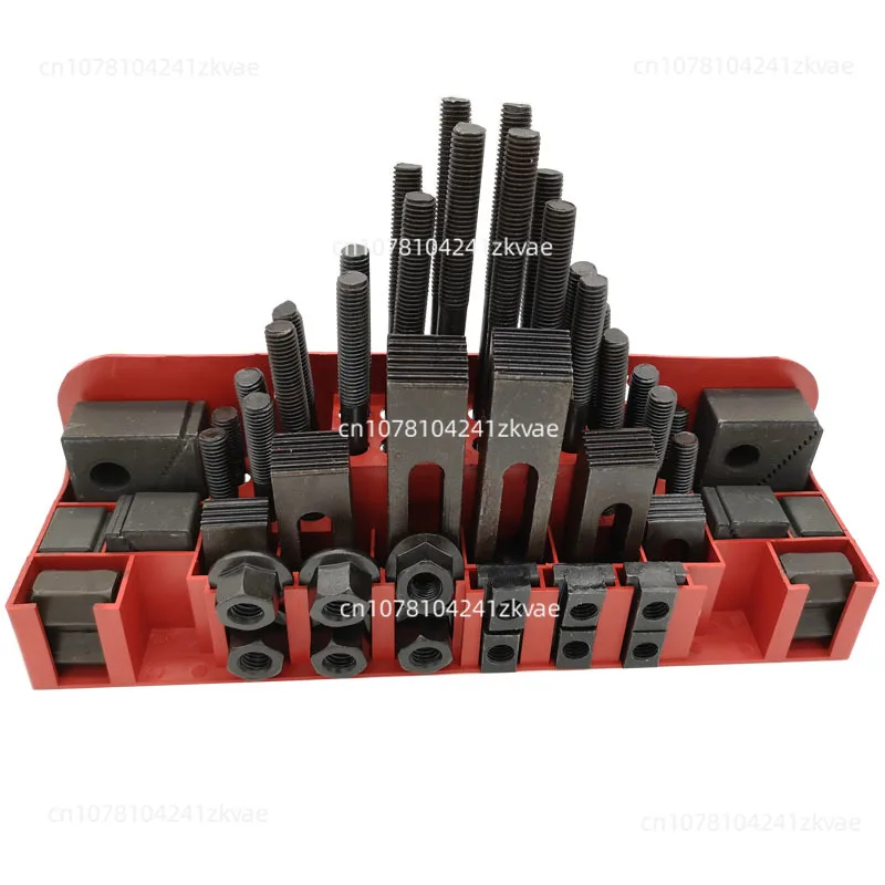 

Milling Machine Clamping Set 58pcs Mill Clamp Kit Vice M12 Universal Fixture Screw Set Pressure Plate Processing Parts