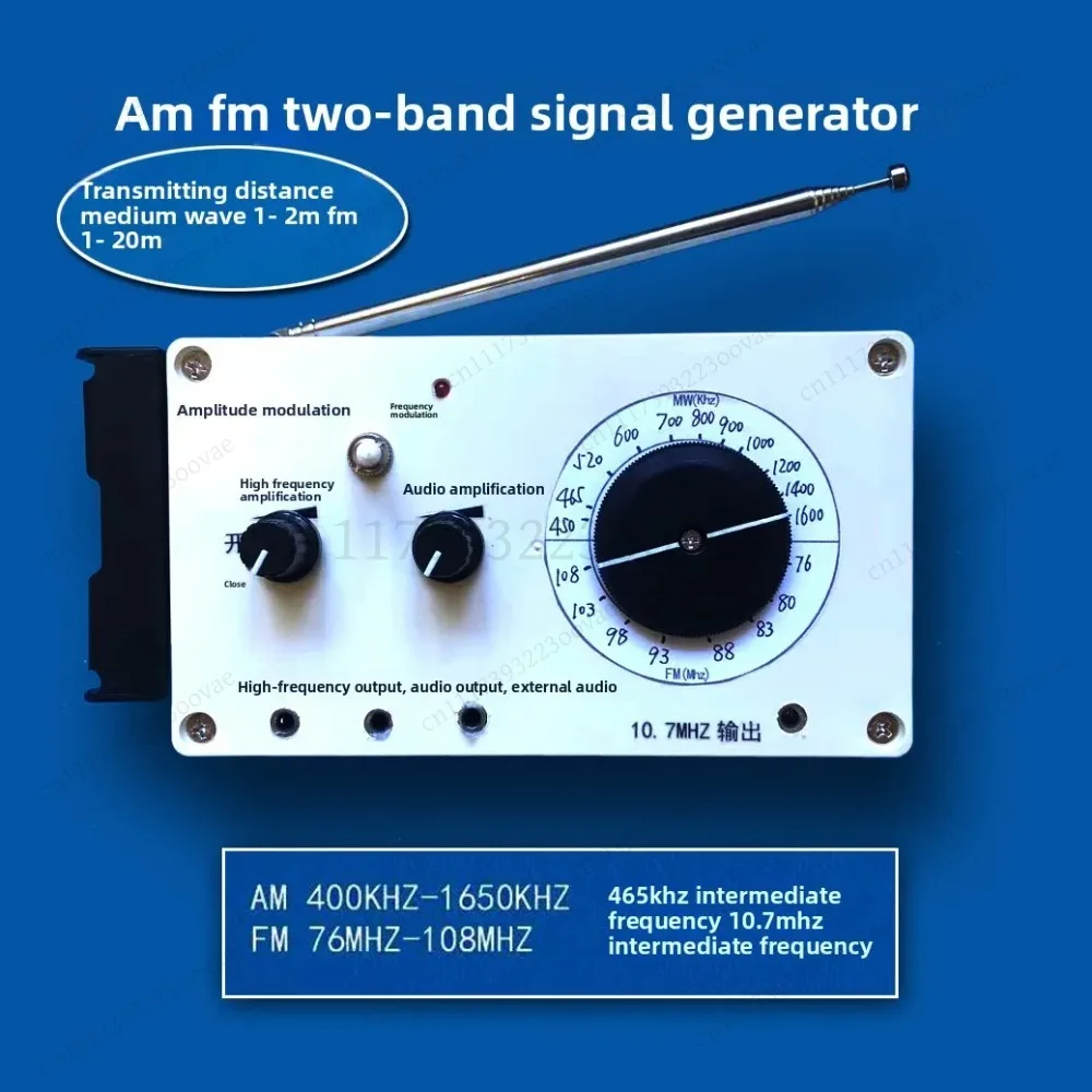 AM FM Signal Generator Wireless Transmitter RF Source for Receiver Testing Wireless Mic, Replacement Test Equipment