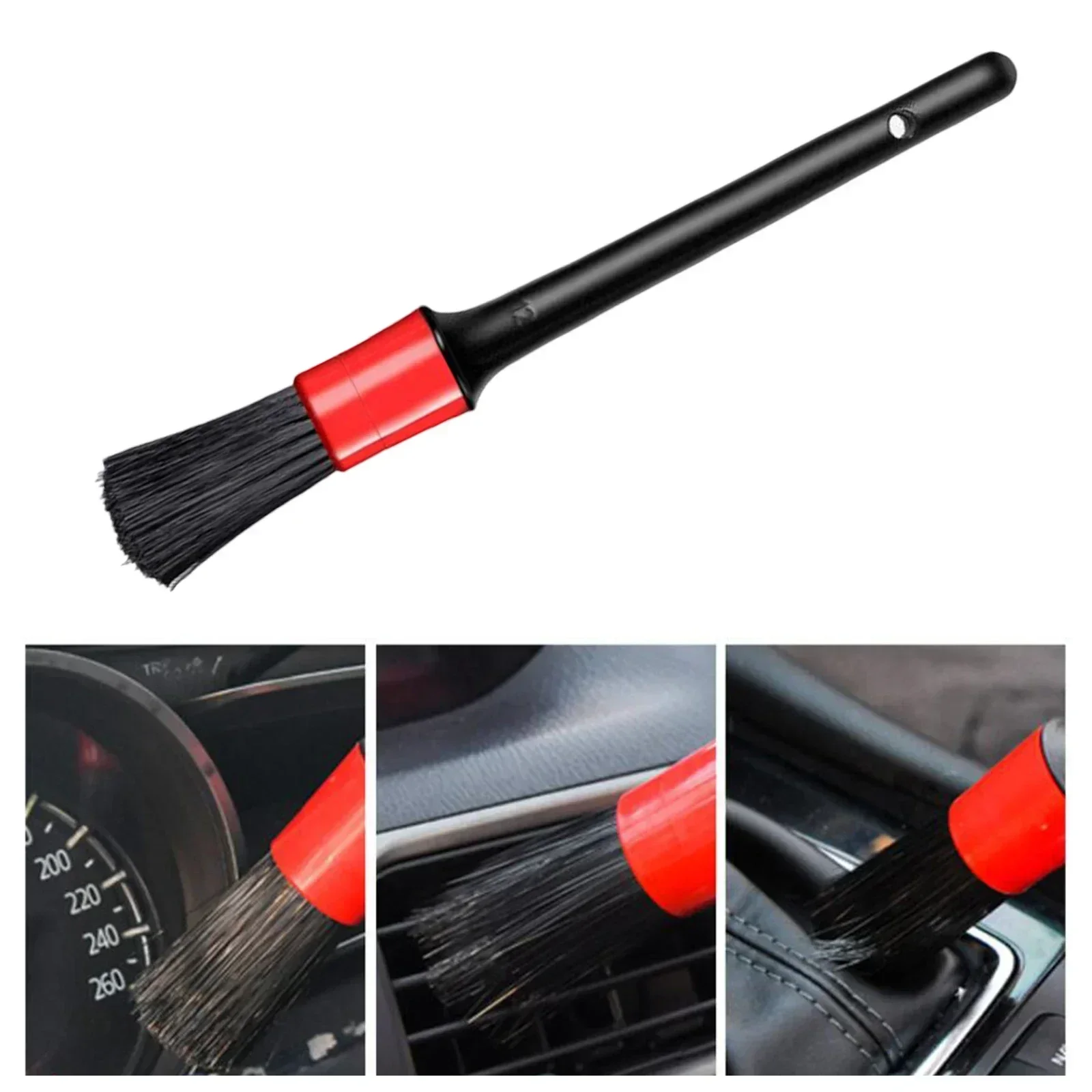 

1/5PCS Plastic Car Cleaning Brush Kit Automotive Detail Brushes For Car Interior Detailing Brush Set Wheel Rims Clean Brush