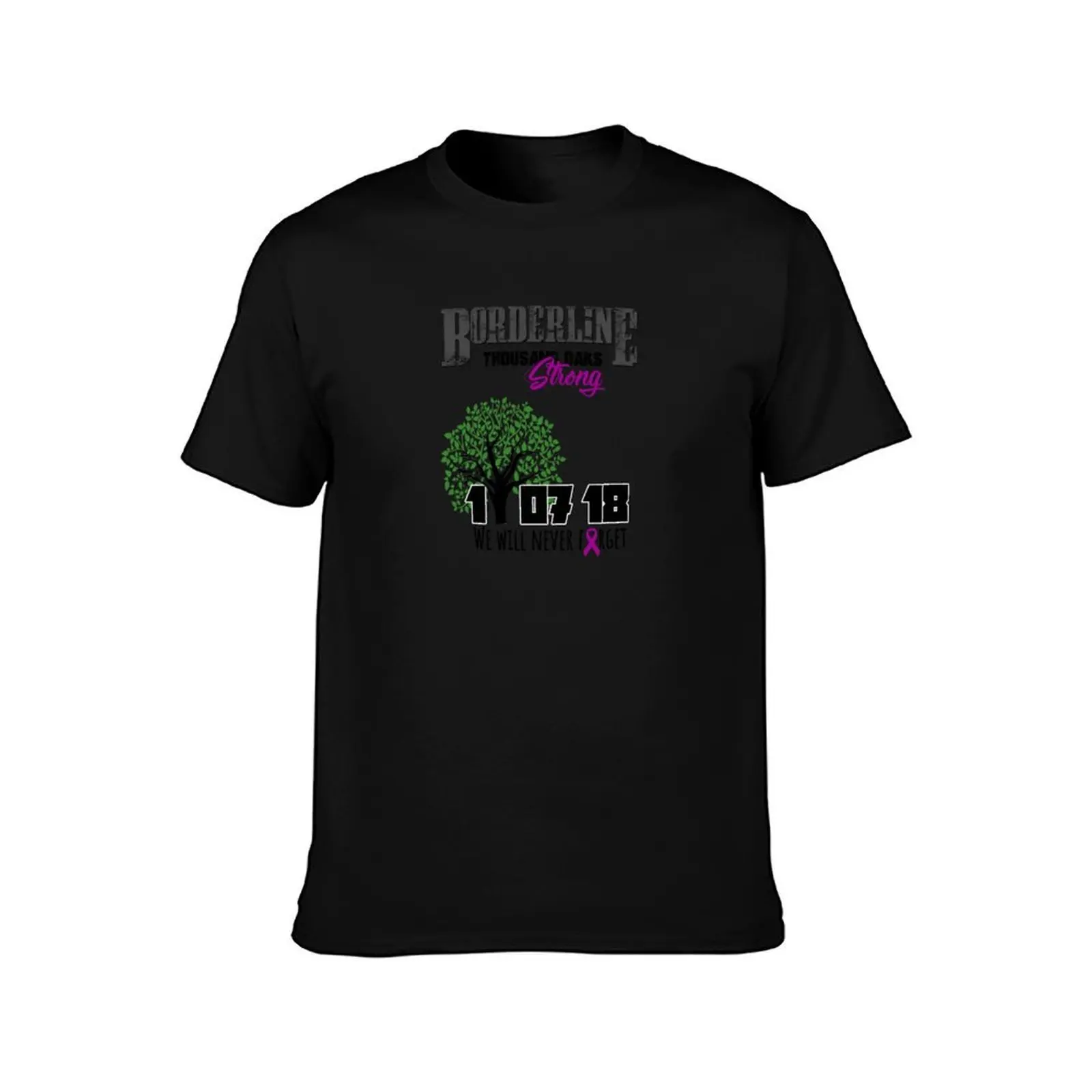 Borderline ShootingOriginal Design | 11 07 18 | Thousand Oaks Strong T-Shirt, Summer Casual Cotton Tee, Vintage Graphic Print