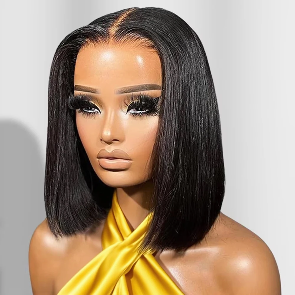 

Парик из натуральных волос с плотностью 250%, без клея, прямой, 13x6 HD, короткий боб, с кружевной передней частью, 13x4, короткий боб, с кружевной фронтальной частью, из натуральных волос