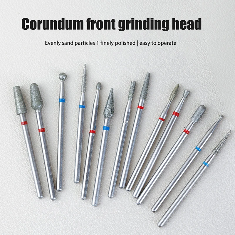 (BF06)Diamond Nail Drill Bit Mill Cutter All For Manicure Machine Bit Tools Accessories Cuticle Clean For Removing Nail Gel