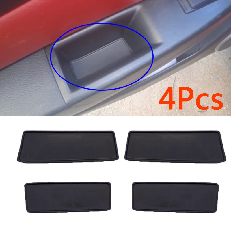 4Pcs For Chevrolet Cruze 2009-2015 Inner Door Slot Mat Door Slot Pad Interior Parts Accessories Door Groove Mat Car Part