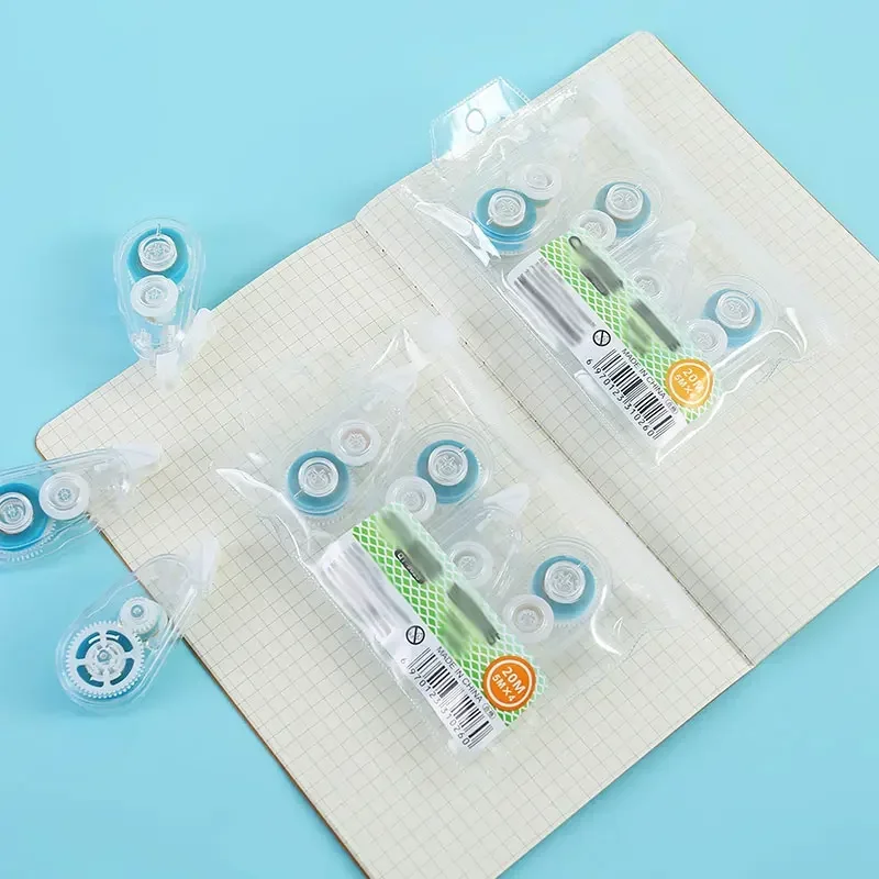 4PCs Double-Sided Adhesive Dots Glue Tape Acid Free Glue Tape Roller Permanent Tape Roller Tape Runner Back to School Supplies