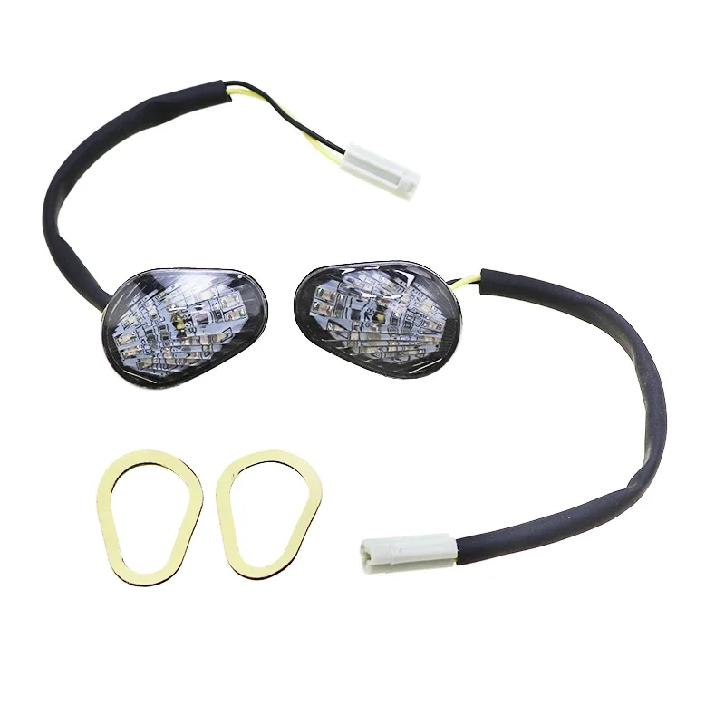 Pair YAM LED Flush Mount Turn Signals Light YZF R6 R1 2008 2007 2006 2005 2004 For Yamaha
