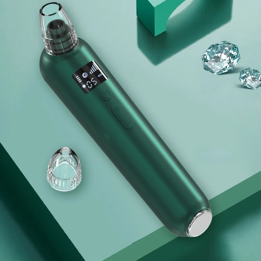 Electric Blackhead Remover Deep Cleaning Small Bubble Pore Vacuum Cleaner USB Rechargeable Hot Compress Function