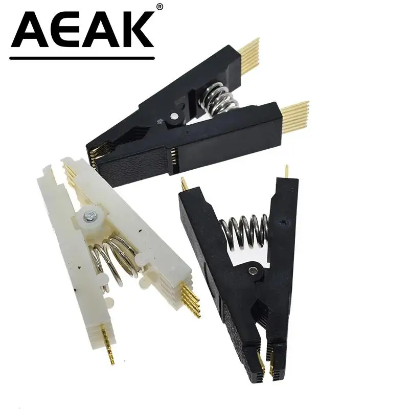 Klips do testowania programatora SOP8 SOP16 SOP SOIC 8 16 SOIC8 SOIC16 DIP8 DIP 8 Pin IC zacisk testowy AEAK