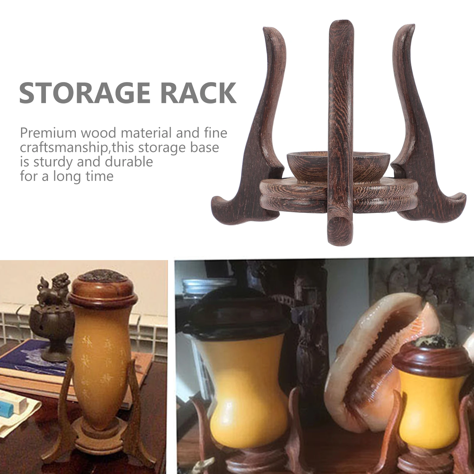 

Adjustable Wooden Crystal Ball Stand Base Display Rack For Crystal Glass Decor Stable Structure Premium Wood Material Elegant